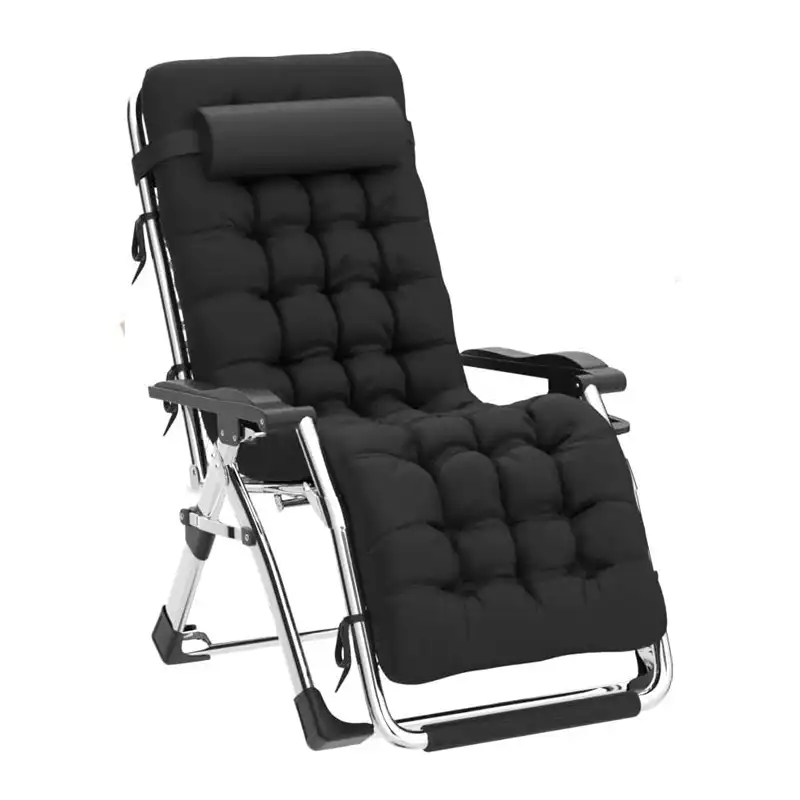 Reclining Zero Gravity Chair, Extra Wide Adjustable Chair With Cushions Support